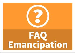 Emancipation Frequently Asked Questions button