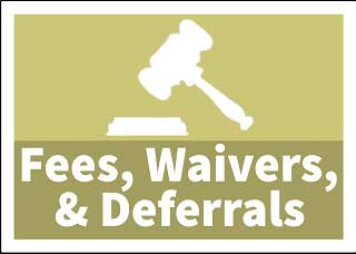 Navigation to the Fee Waiver and Deferral Resources