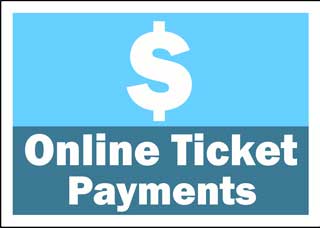 Button directing users to the online ticket payment information